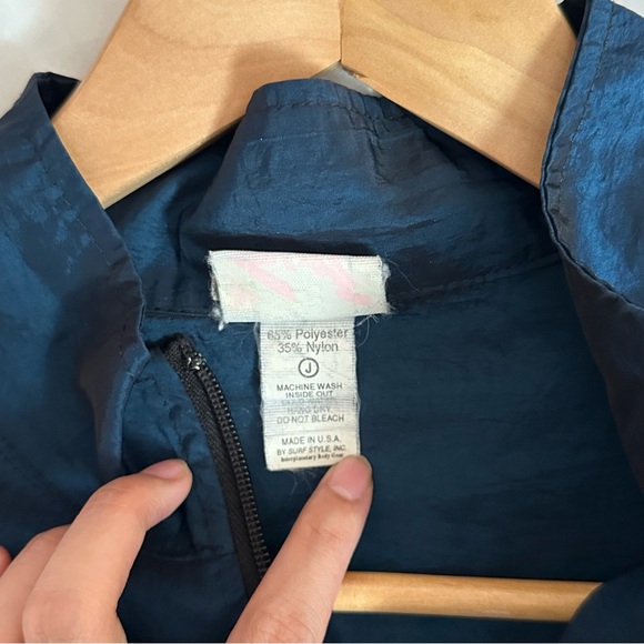 vintage surfstyle windbreaker quarterzip - Picture 4 of 4